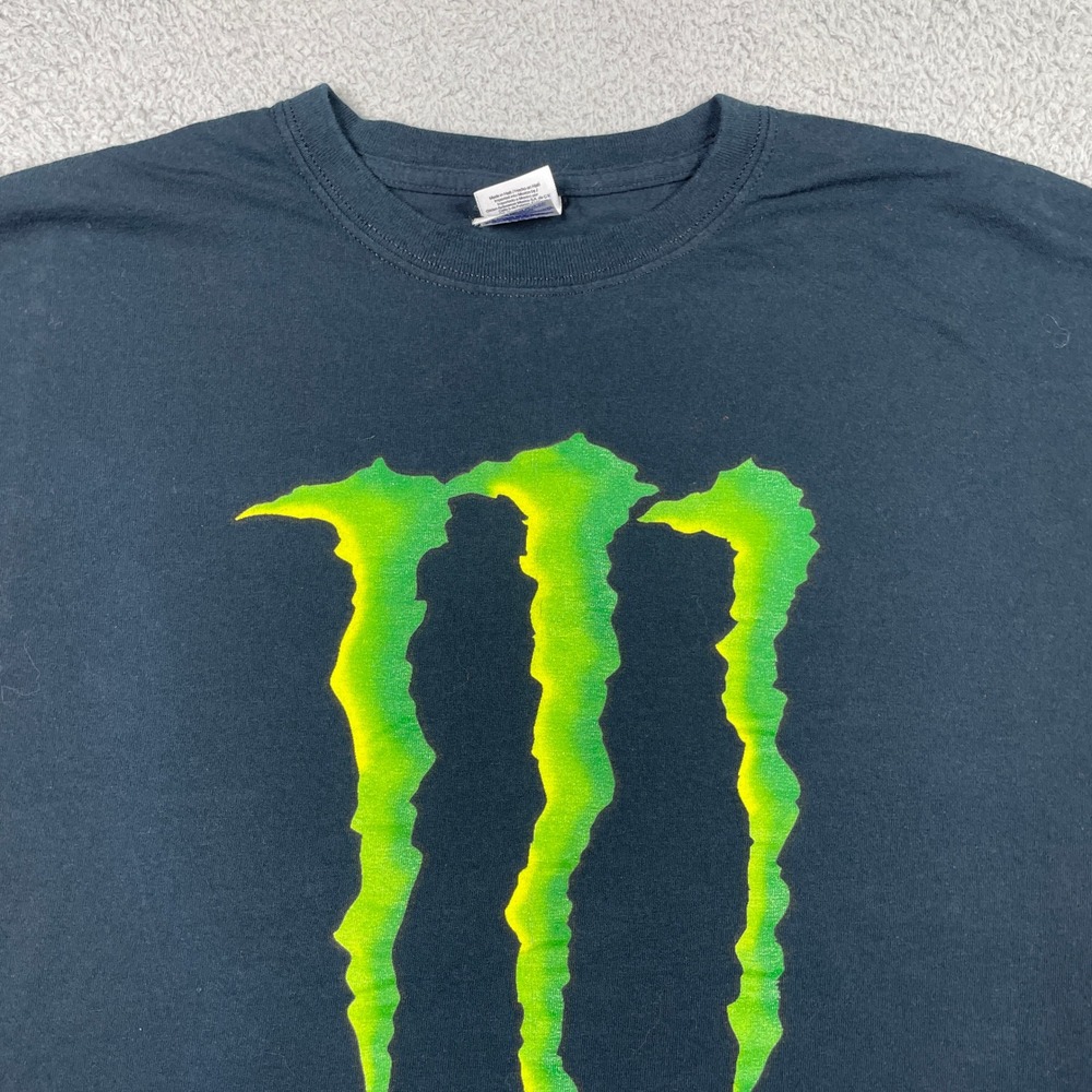 Monster Energy Flash Mob 2011 T-Shirt Mens XL Black Graphic Promo Heavy Cotton - Picture 3 of 10